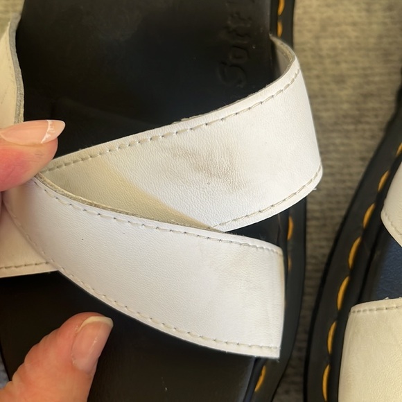 Dr. Marten white Voss II platform sandals Size 8 - Picture 11 of 12